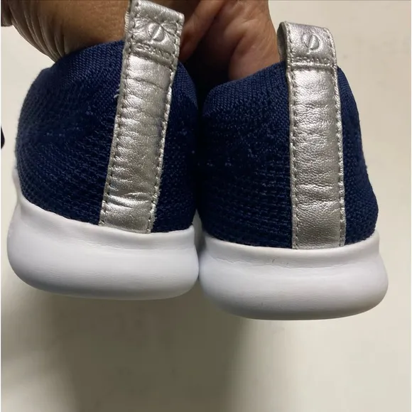 Cole Haan Men's Original Grand Knit Wing TIP II Sneaker, Navy Blue 9.5B