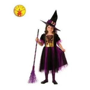 Colour Magic Witch Costume, Child Size M