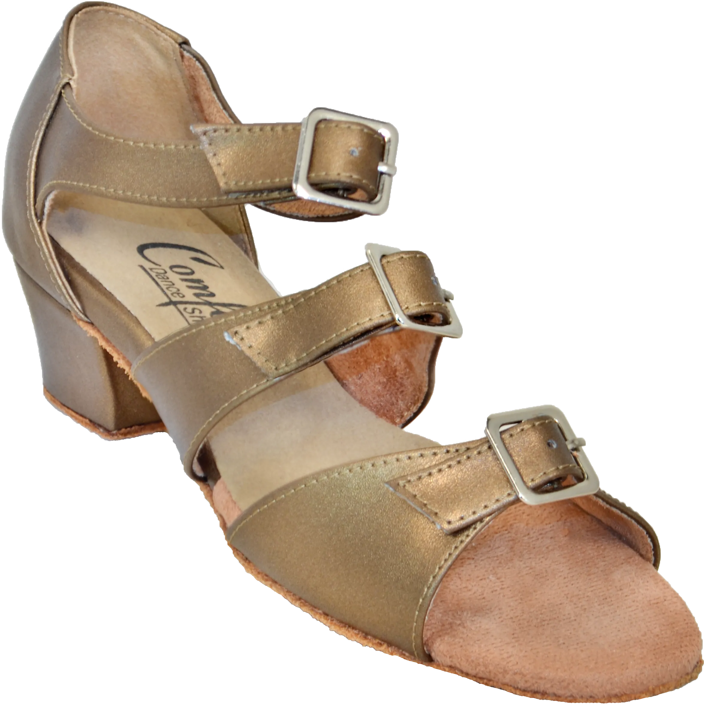 Comfort Triple Buckle - Bronze Leather