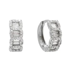 CZ Chain Huggie Earring