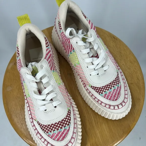 Dolce Vita Daran Wedge multicolored material print Sneaker 7.5