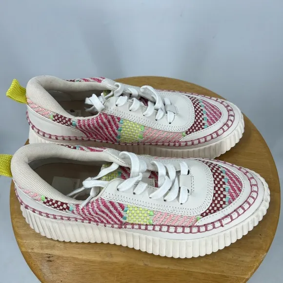 Dolce Vita Daran Wedge multicolored material print Sneaker 7.5