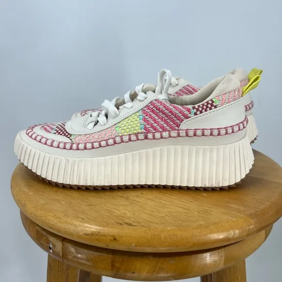 Dolce Vita Daran Wedge multicolored material print Sneaker 7.5