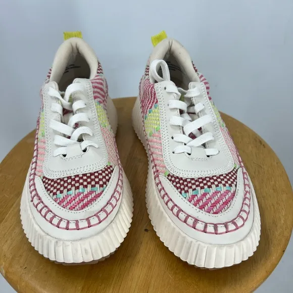Dolce Vita Daran Wedge multicolored material print Sneaker 7.5