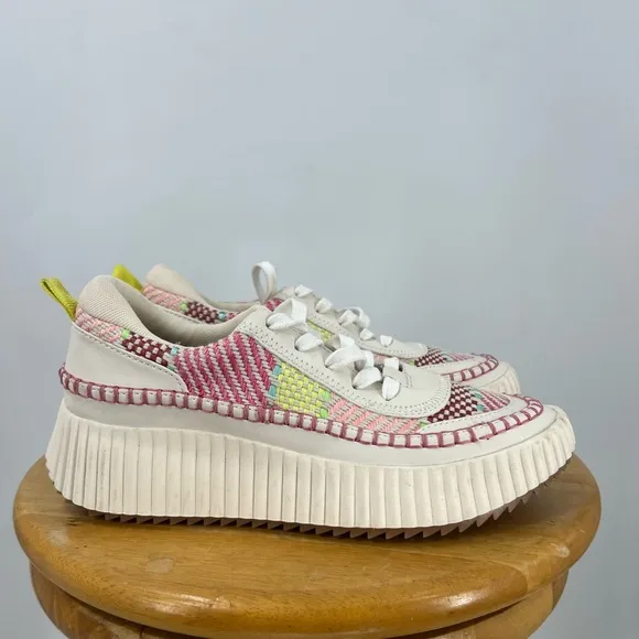 Dolce Vita Daran Wedge multicolored material print Sneaker 7.5