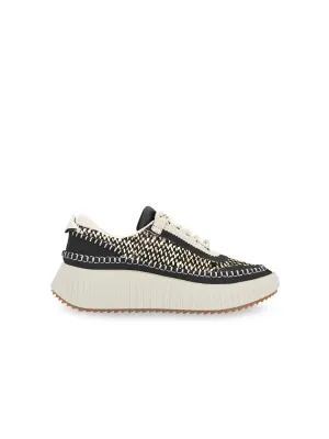 Dolce Vita Dolen Crochet Sneaker - Black/White