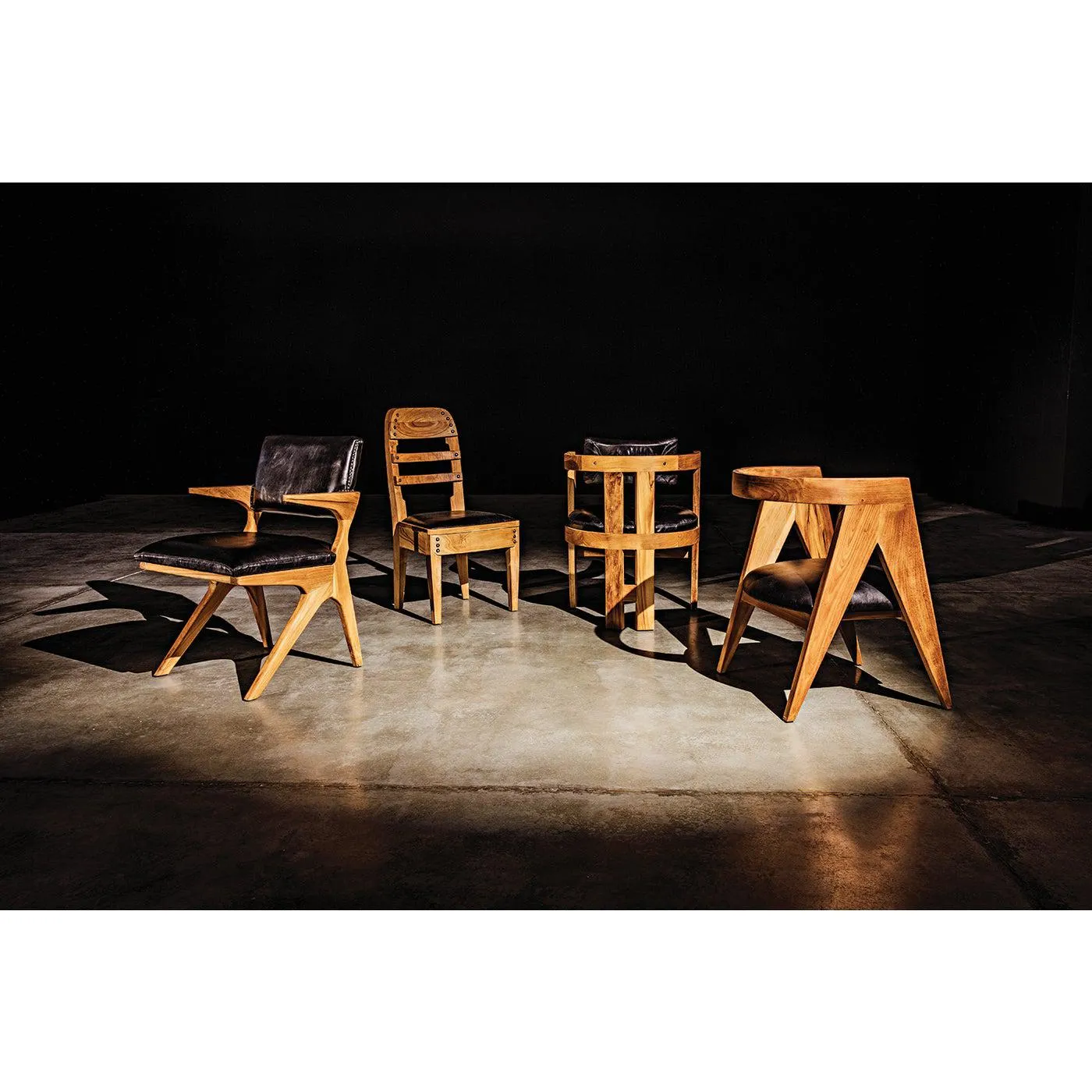 Dolores Chair, Teak with Leather