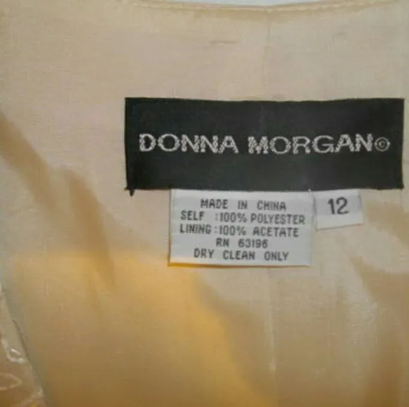 Donna Morgan 2 Piece Skirt Jacket Set Large 12
