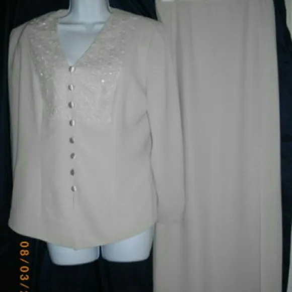 Donna Morgan 2 Piece Skirt Jacket Set Large 12