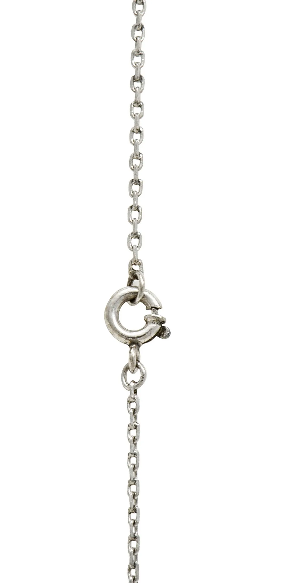 Edwardian 3.00 CTW Diamond Pearl Platinum-Topped 18 Karat Gold Cross Pendant Necklace