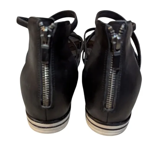 Eileen Fisher Skip Washed Leather Sneaker Sandal size 10 Sporty Comfy