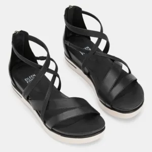 Eileen Fisher Skip Washed Leather Sneaker Sandal size 10 Sporty Comfy