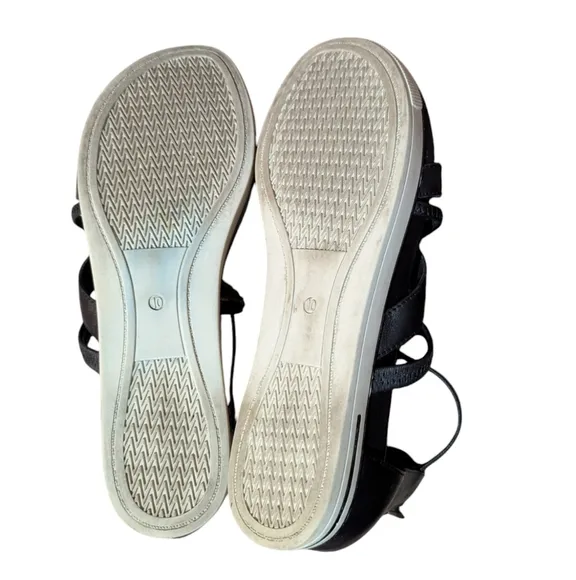 Eileen Fisher Skip Washed Leather Sneaker Sandal size 10 Sporty Comfy