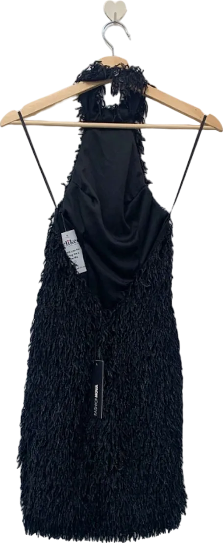 Fashion Nova Black Milani Backless Mini Dress XS