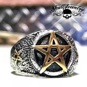 Five-Pointed Star Pentagram Ring (#253)