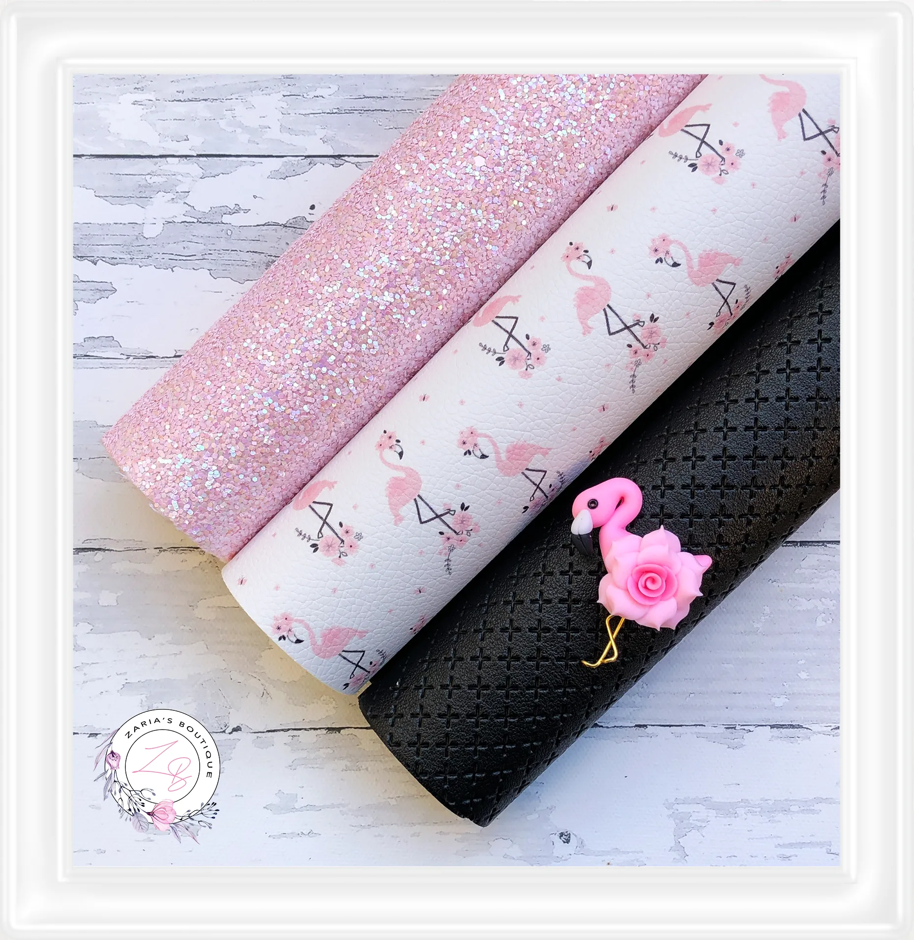 Flamingo Parade Premium Faux Leather ⋅