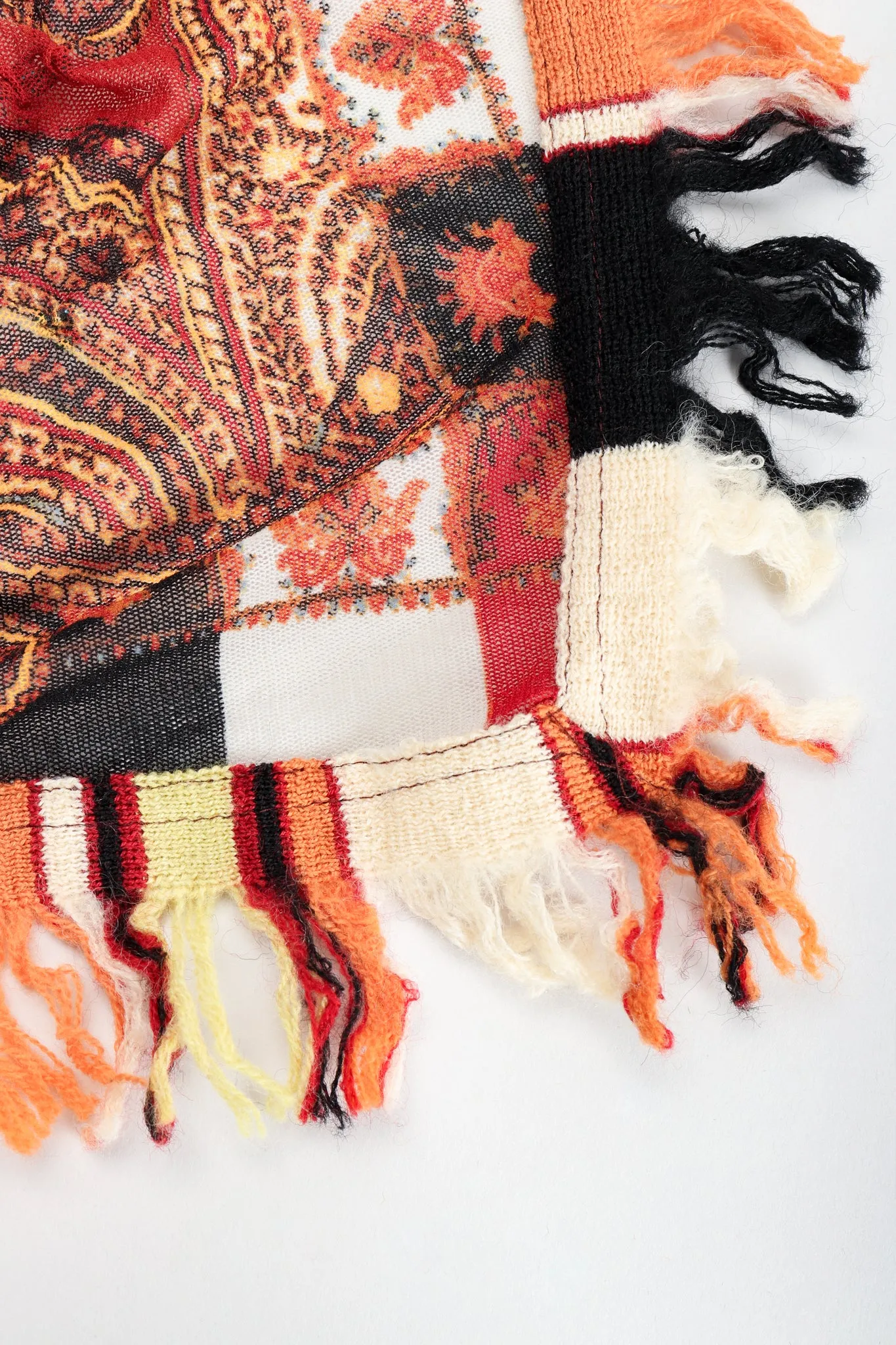 Floral Paisley Mesh Poncho