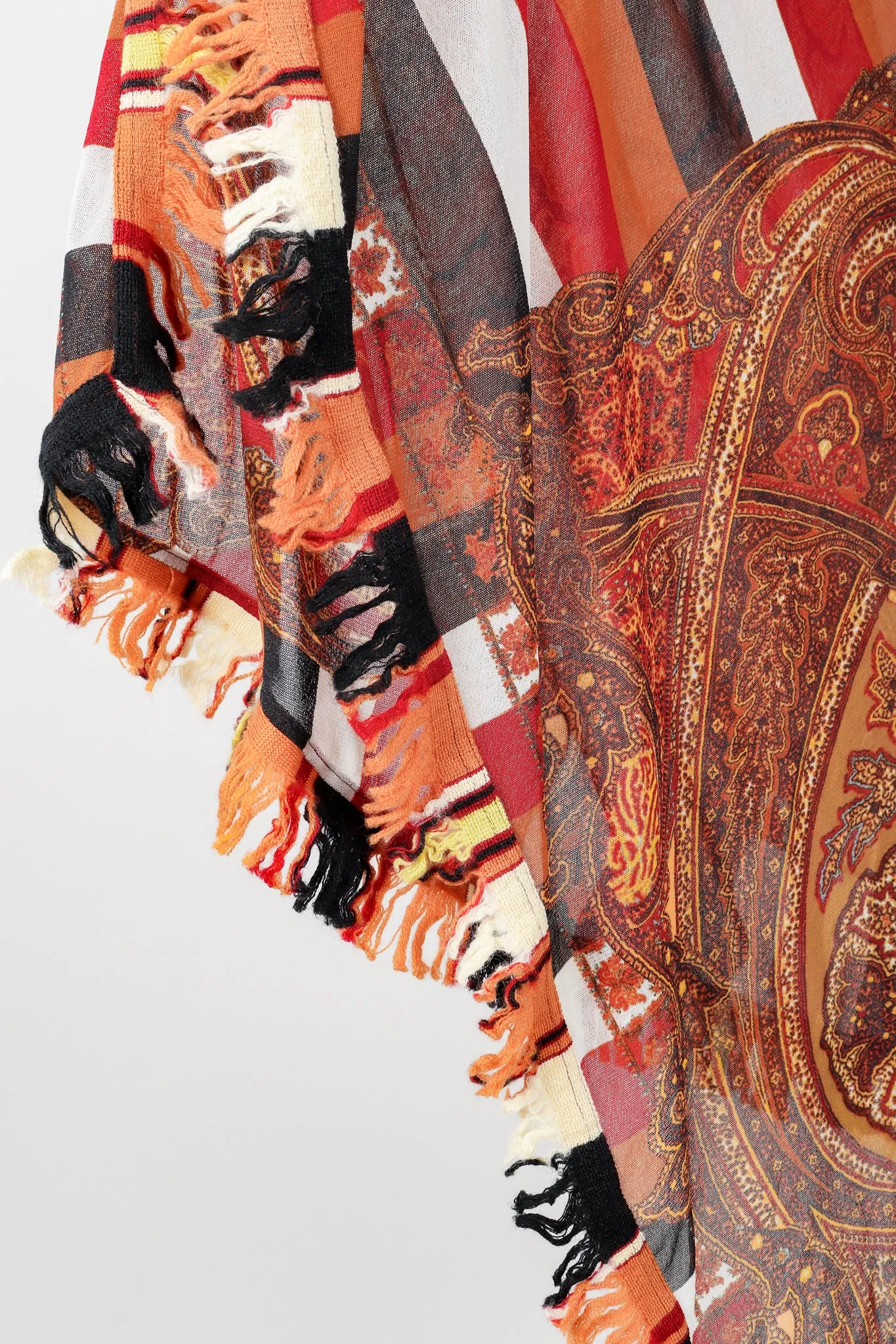 Floral Paisley Mesh Poncho