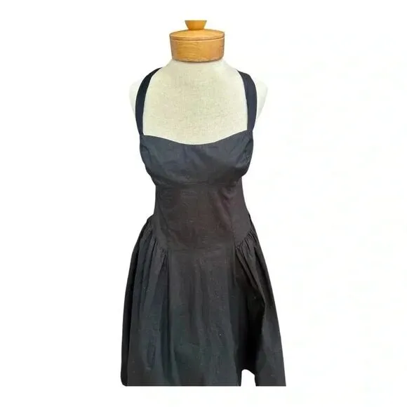 Free People Free-est Paolo Midi Dress Black Size Med.