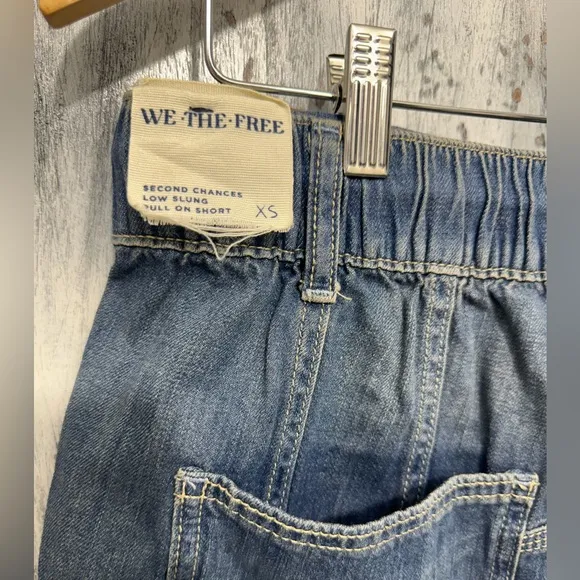 Free People We The Free Second Chances Low Slung Pull-On Shorts ~ Size XS