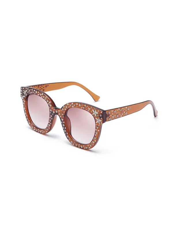 Full Diamond Five-pointed Star Sunglasses