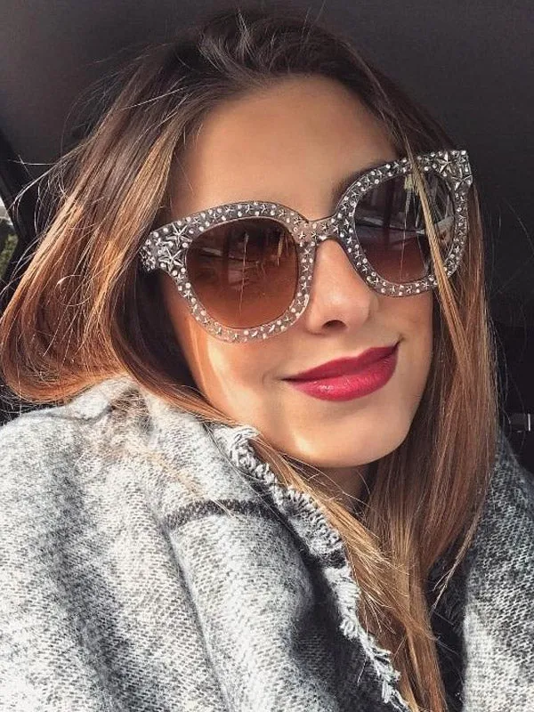 Full Diamond Five-pointed Star Sunglasses