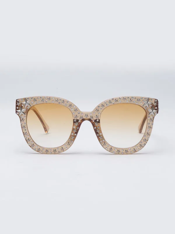 Full Diamond Five-pointed Star Sunglasses