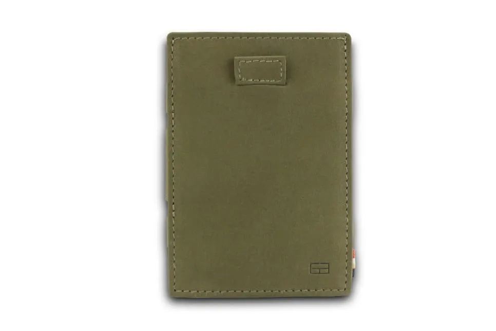 Garzini RFID Leather Magic Coin Wallet Card Sleeve Vintage