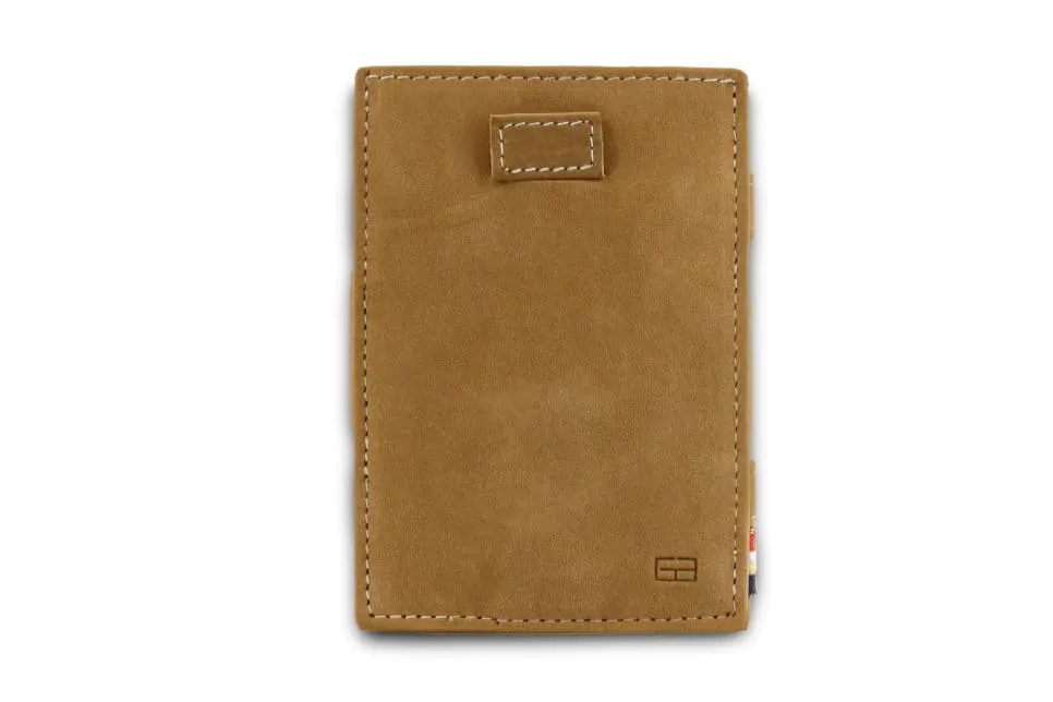 Garzini RFID Leather Magic Coin Wallet Card Sleeve Vintage