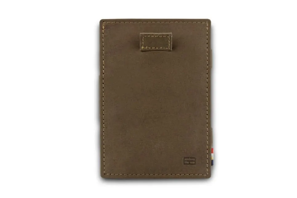 Garzini RFID Leather Magic Coin Wallet Card Sleeve Vintage
