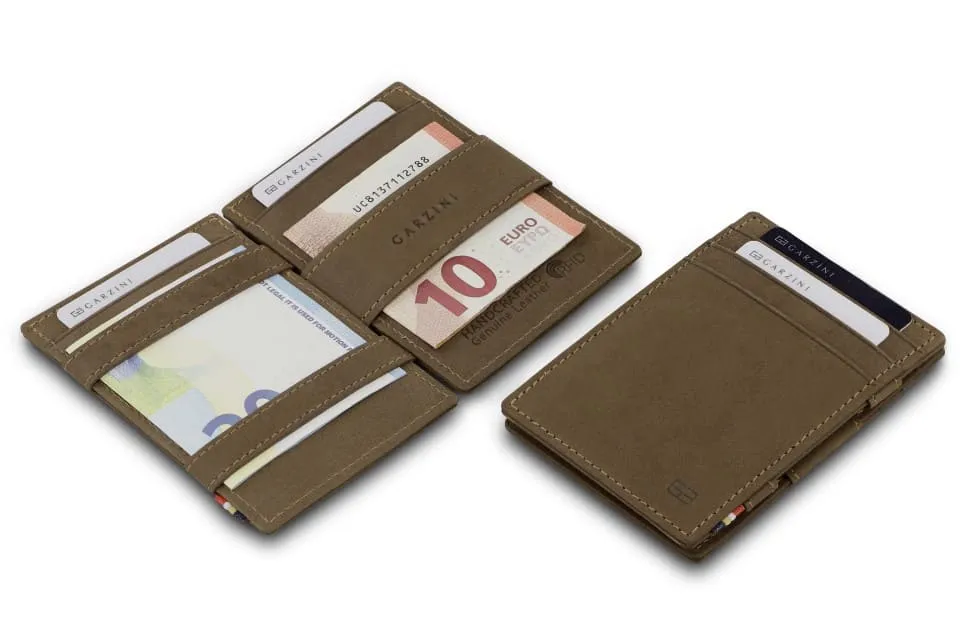 Garzini RFID Leather Magic Wallet Vintage