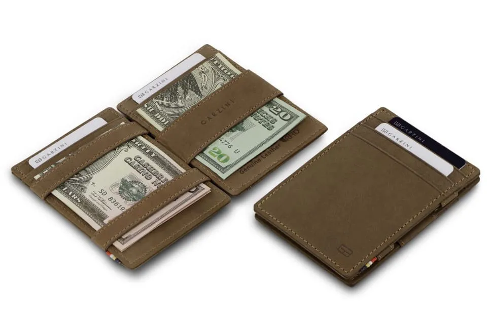 Garzini RFID Leather Magic Wallet Vintage