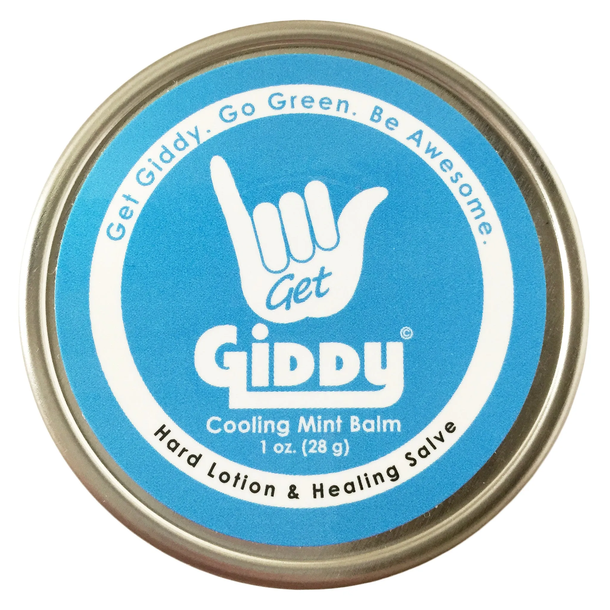 GIDDY Cooling Mint Hard Hard Lotion, Balm & Salve