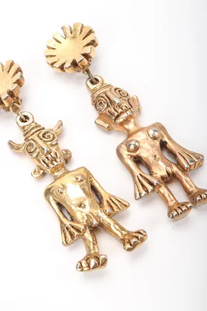 Golden Deity Earrings