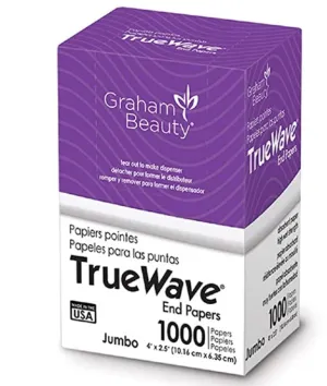 GRAHAM BEAUTY Salon Truewave Jumbo End Paper 1000 Pack - HC-26067