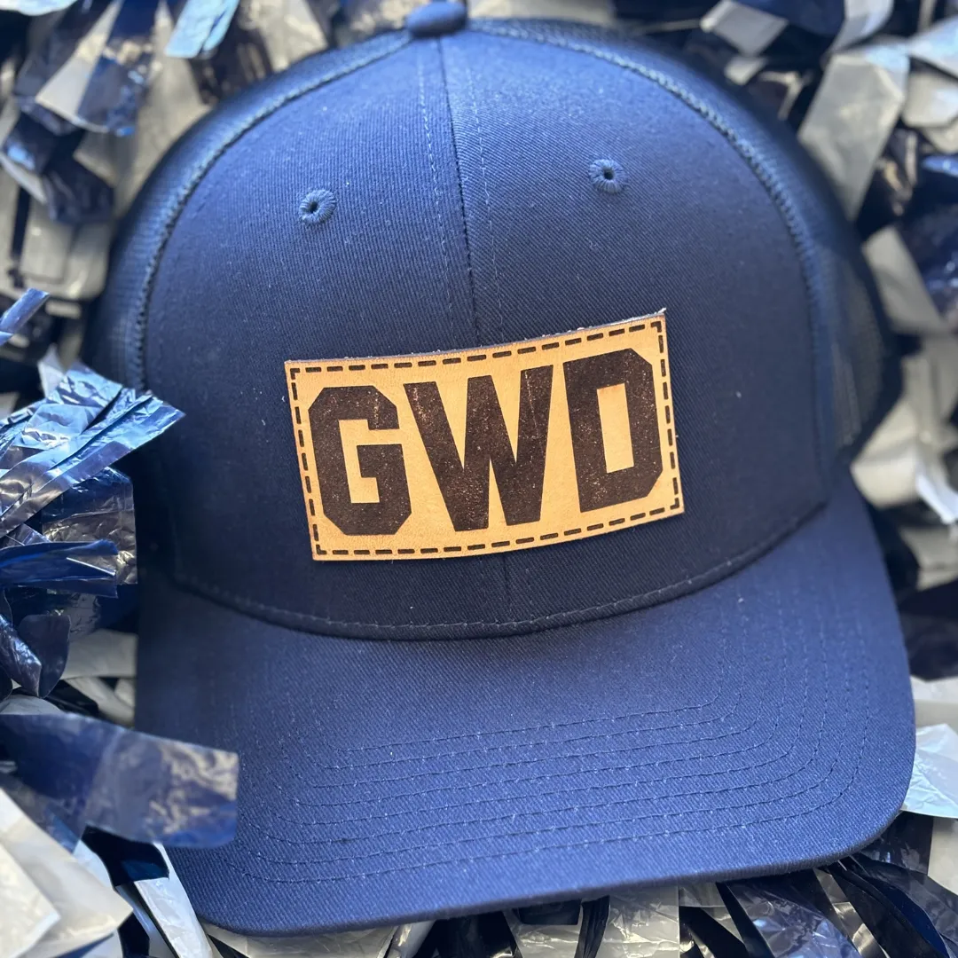GWD Leather Patch Snapback Hat