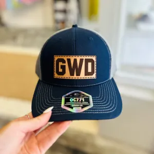 GWD Leather Patch Snapback Hat