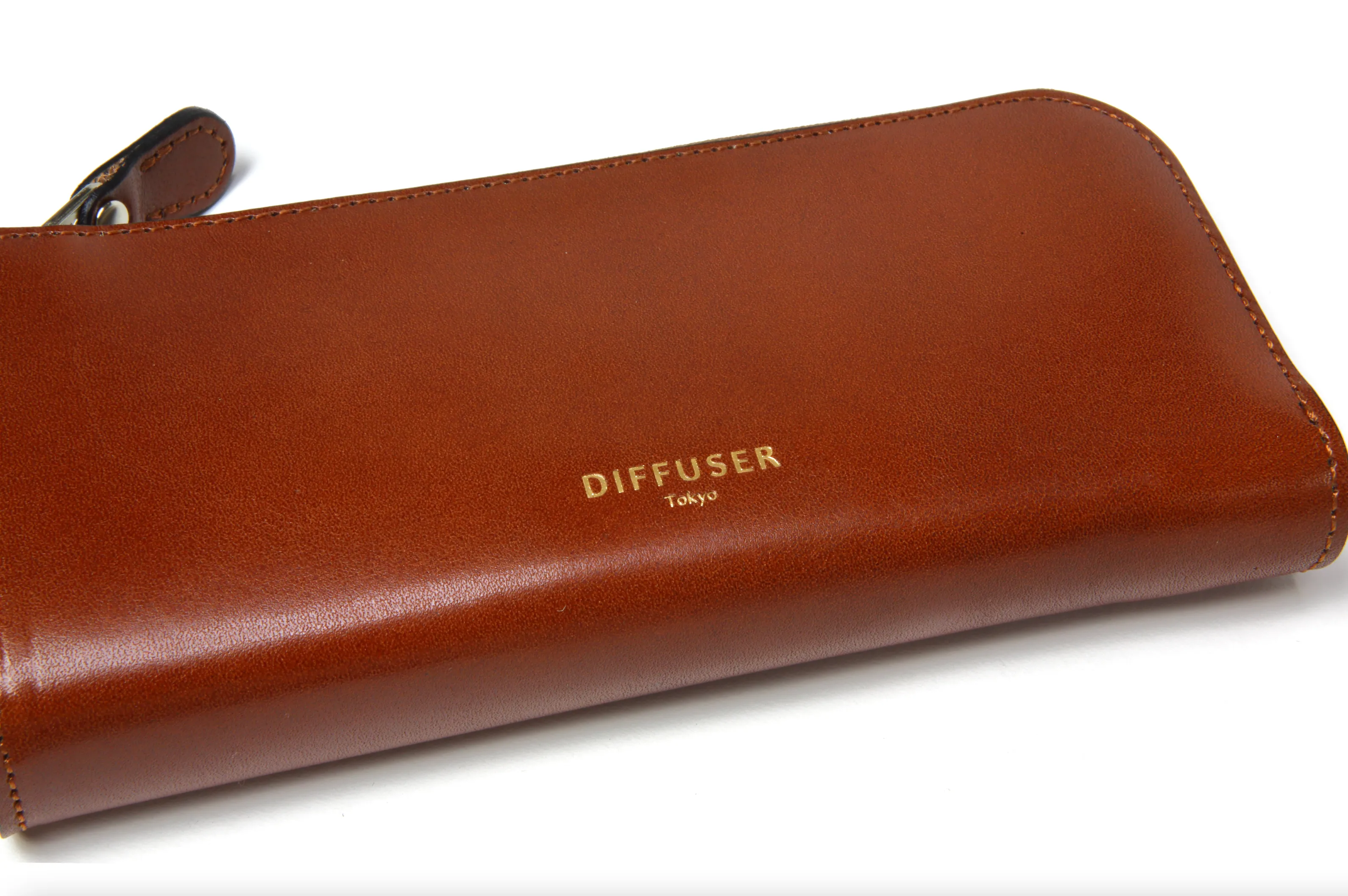 HE Leather Eyewear Case-Dark Brown / Light Green