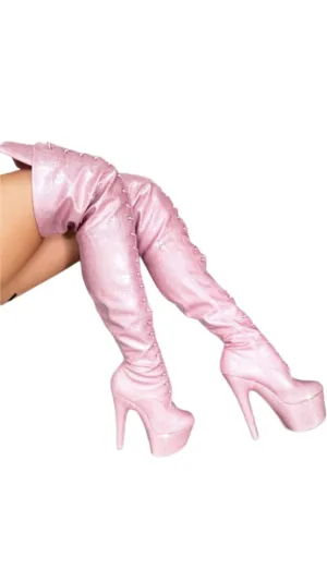 Hella Heels: Glitterati Thigh HIgh Sugar Baby 7" - INSTORE