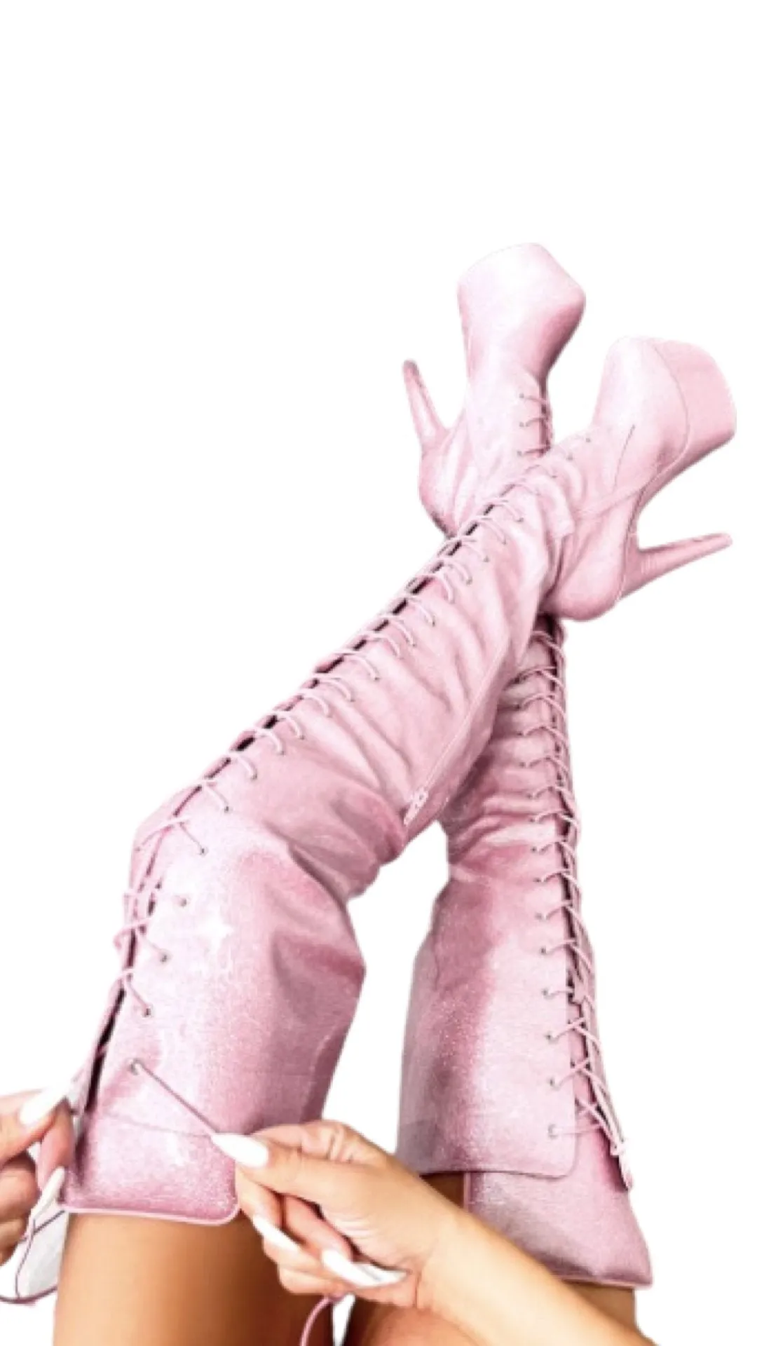 Hella Heels: Glitterati Thigh HIgh Sugar Baby 7" - INSTORE