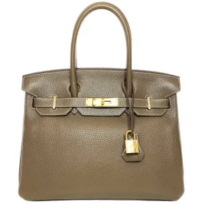Hermes Birkin 30 Etoupe Togo Gold Hardware