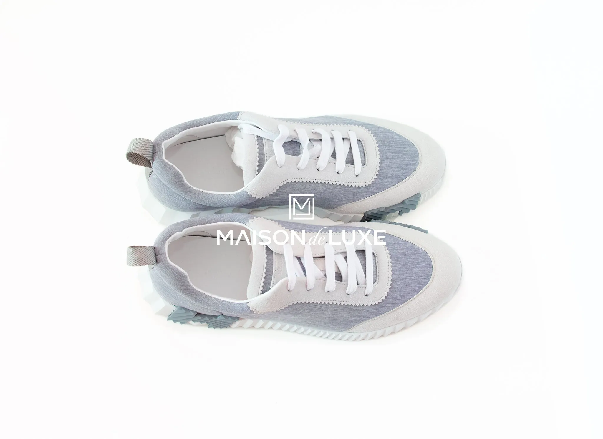 Hermes Men's Gris Clair Bouncing 43 Sneaker