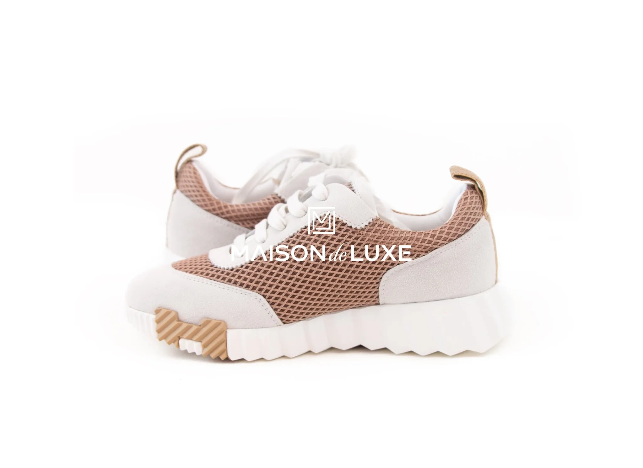 Hermes Women's Beige Argile Bouncing 35 Sneaker