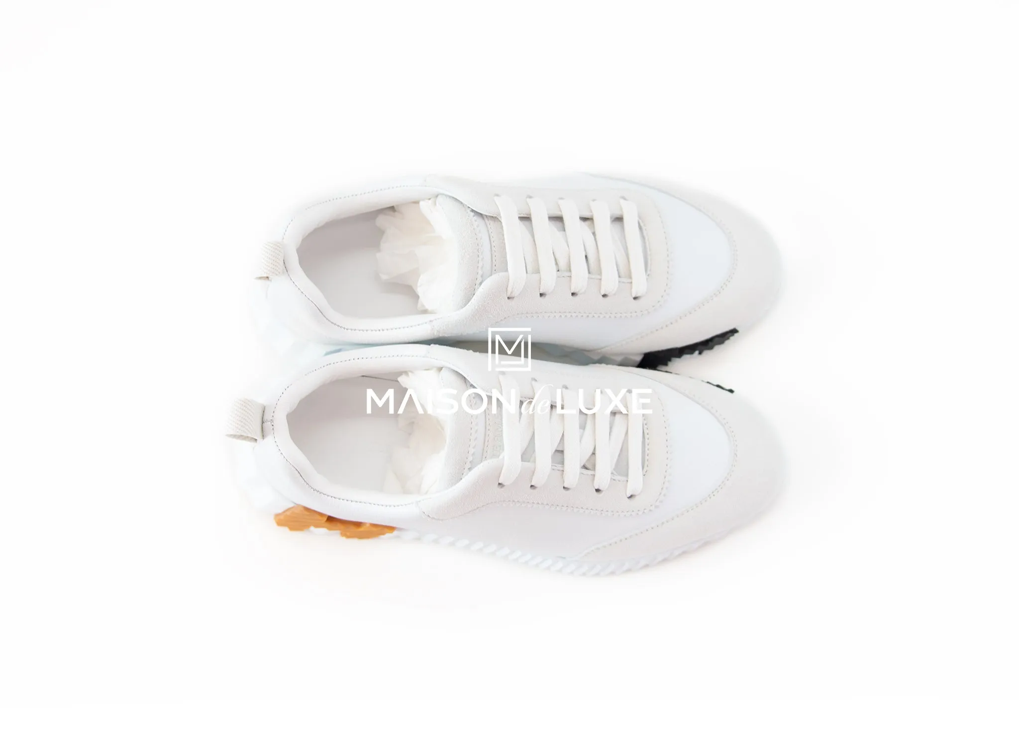 Hermes Women's White Bouncing 36 Sneaker
