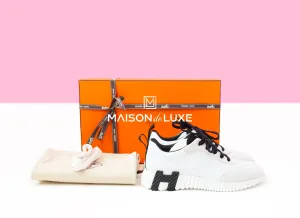 Hermes Women's White Bouncing 38.5 Sneaker