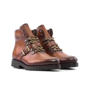 Hiking Boots en cuir marron clair - Semelles Commando