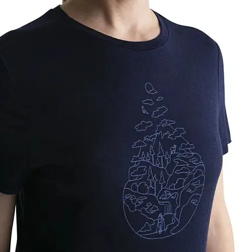 Icebreaker Merino 150 Tech Lite III Hike Path Womens TShirt