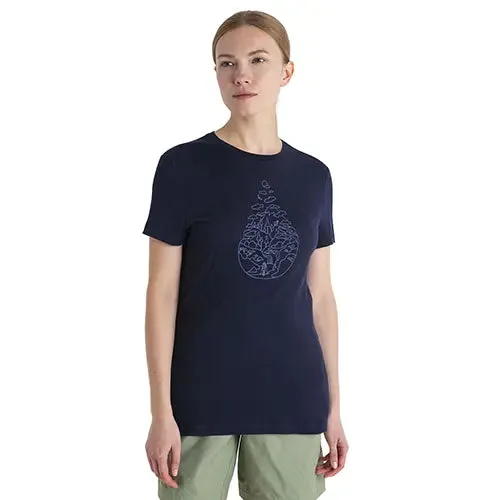 Icebreaker Merino 150 Tech Lite III Hike Path Womens TShirt