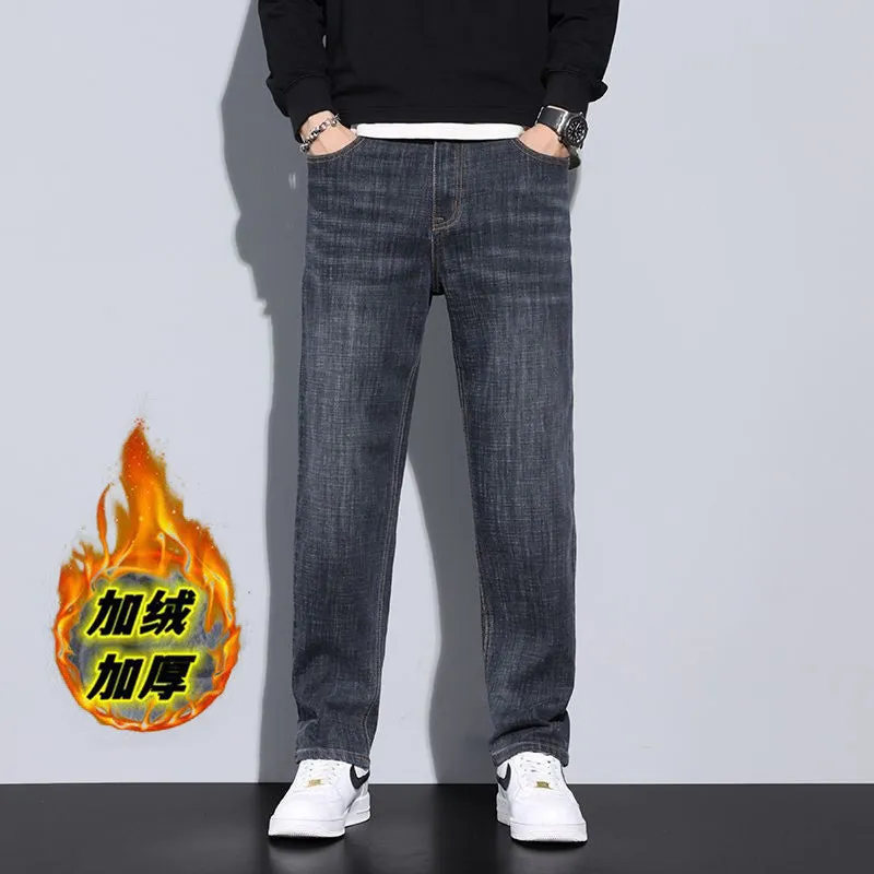 INSTOCK-Winter new high-end retro straight men's jeans