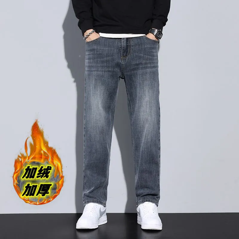 INSTOCK-Winter new high-end retro straight men's jeans